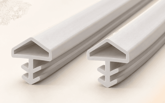 نوار درزگیر PVC مثلثی پایهوسط ۸ میلیمتر — سفید